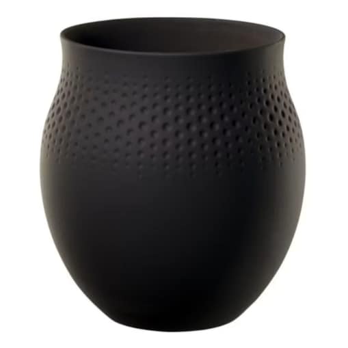 Wazon Perle duży Manufacture Collier Noir, 2400 ml, Villeroy & Boch