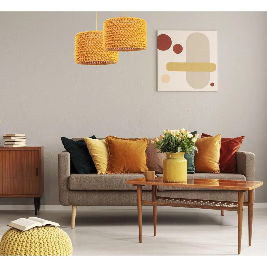 Lampa wisząca COTTON 30 żółta