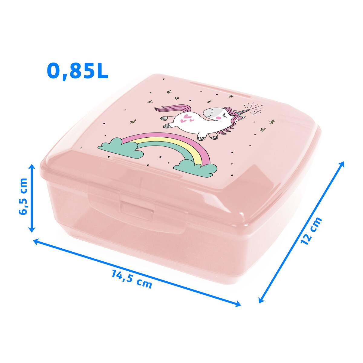 Pojemnik Śniadaniowy Dla Dzieci Lunchbox Na Śniadanie Chlebak Dziecięcy Jednorożec Różowy