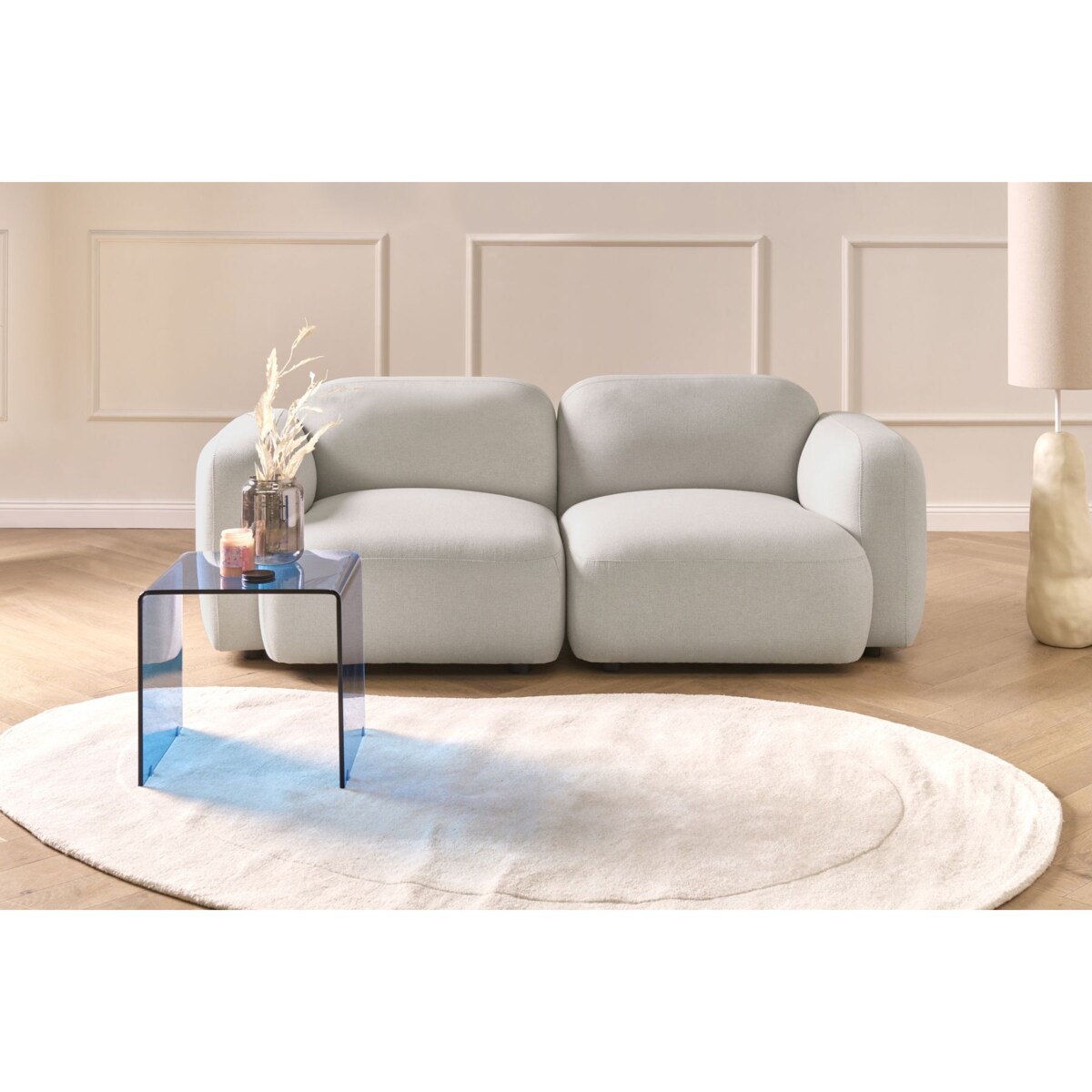 Sofa modułowa dla 3 osób AFOSS Jasnobeżowy