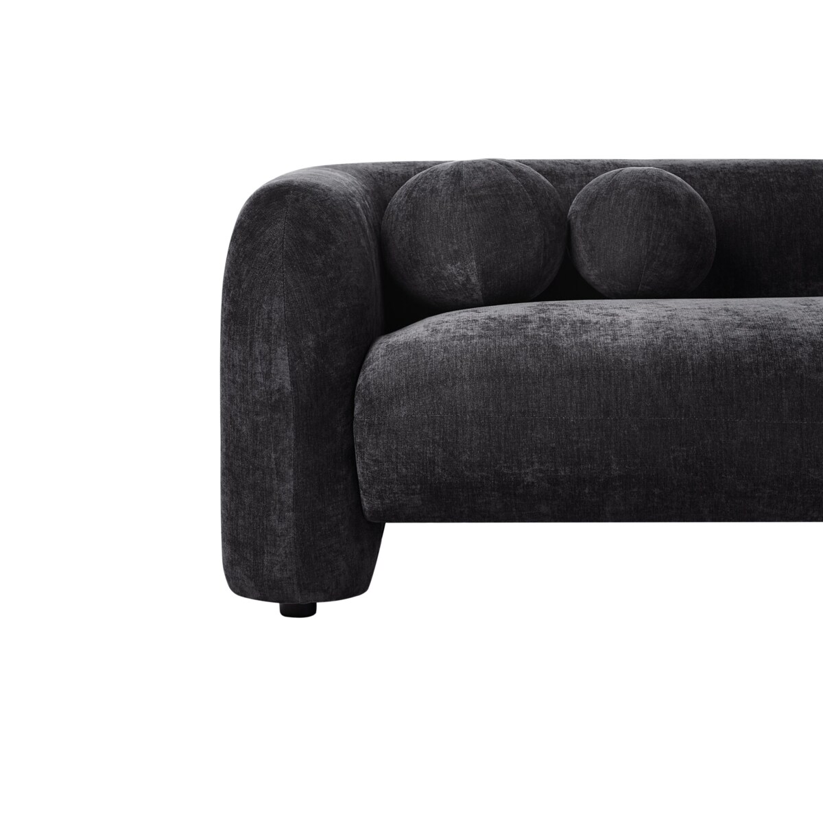 Sofa dla 3 osób LEIREN Czarny