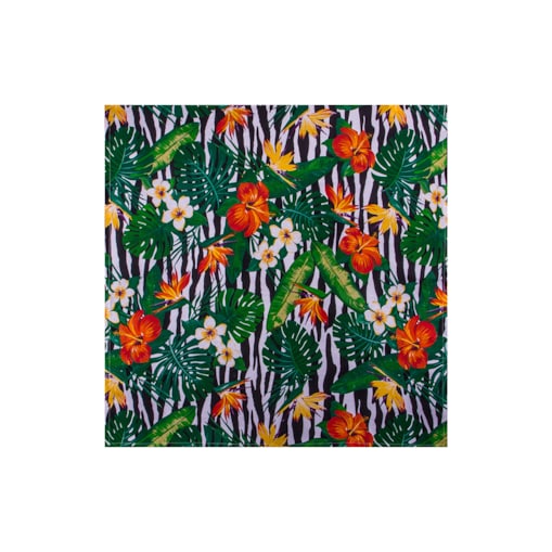 Konsimo MONTERI Serweta, zielony/biały/czarny/pomarańczowy