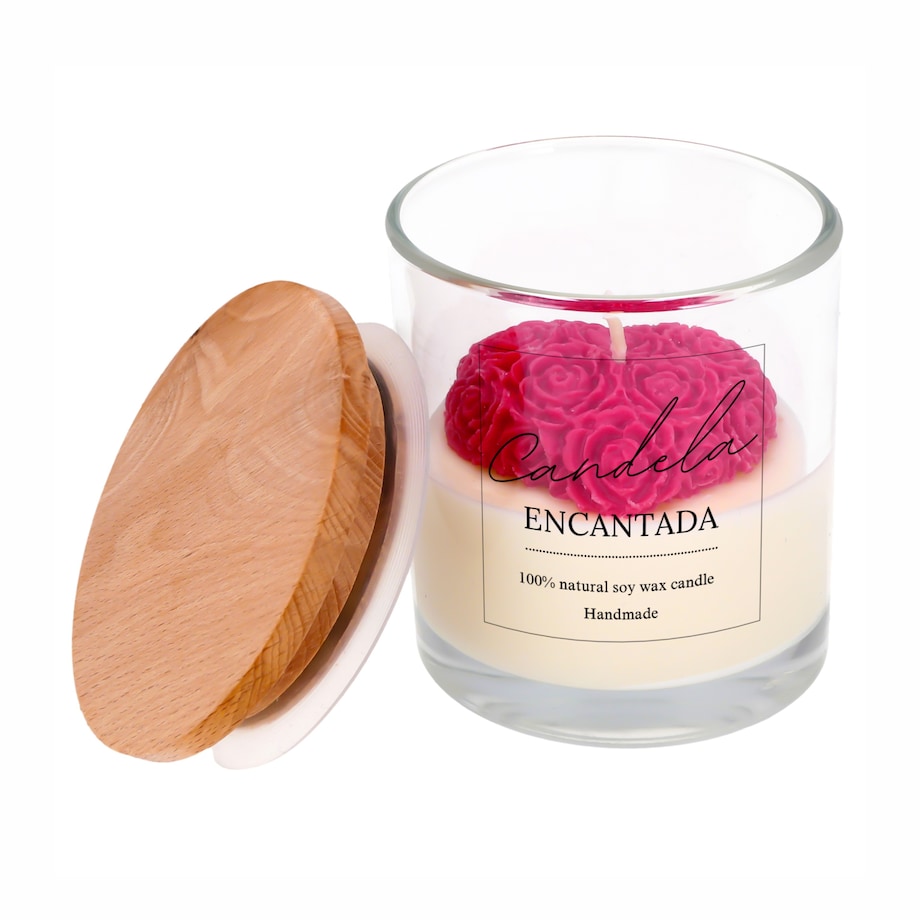 Świeca sojowa ZAPACHOWA świeczka SERCE handmade prezent CANDELA ENCANTADA