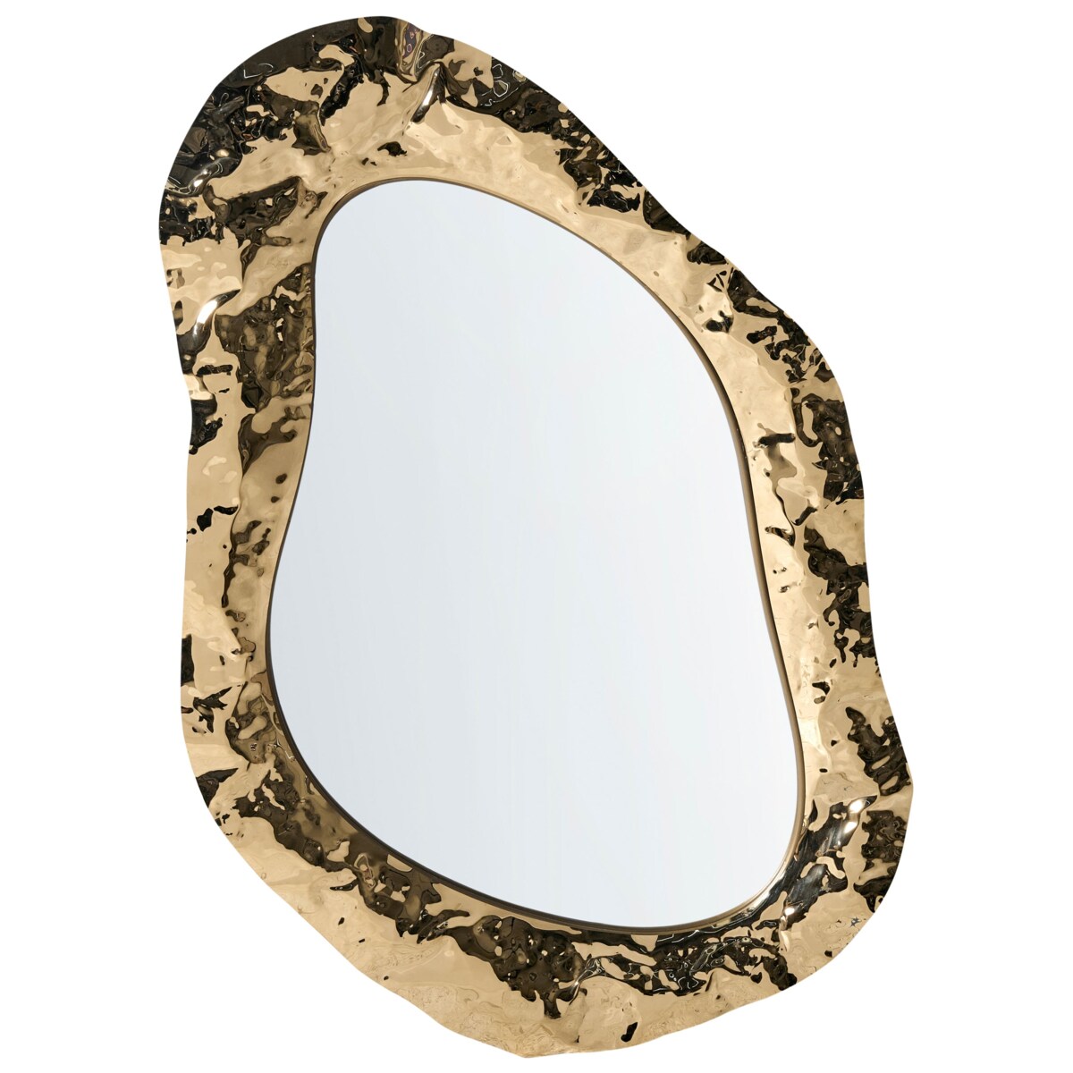 Lustro ścienne JOSSIGNY 52 cm 79 cm Złoty