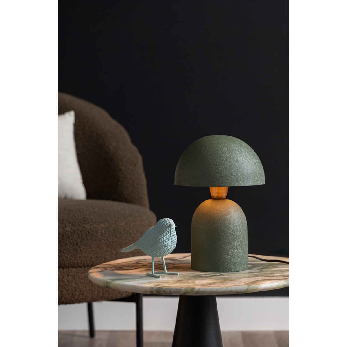 Lampka stołowa grzybek BOAZ, Ø 21 cm