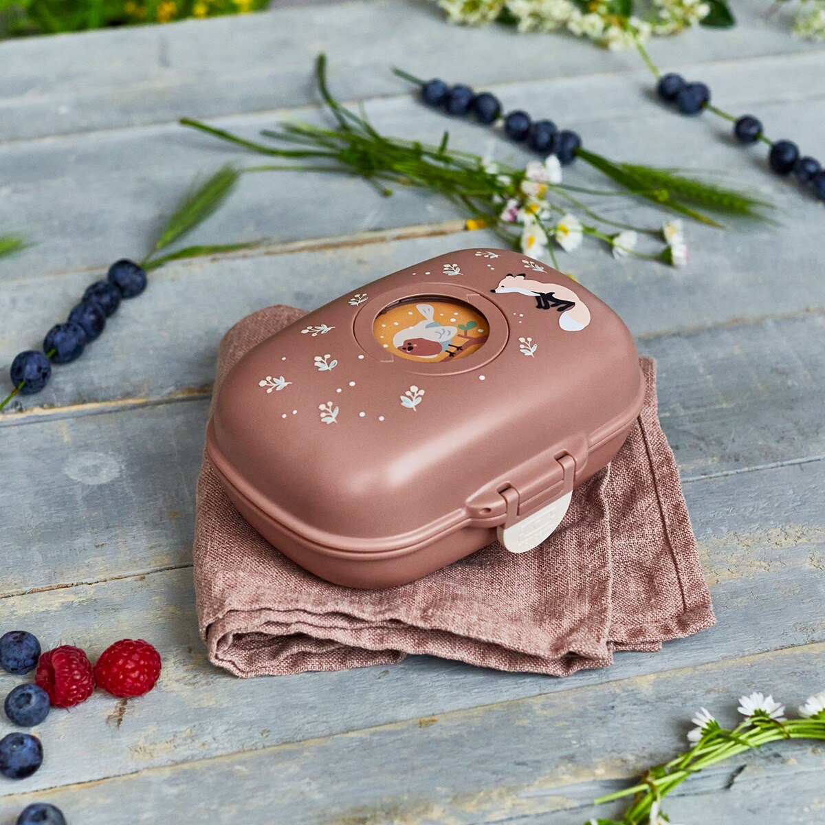 Lunchbox dziecięcy Fox Gram, 14.8 x 7 x 11.4 cm, Monbento