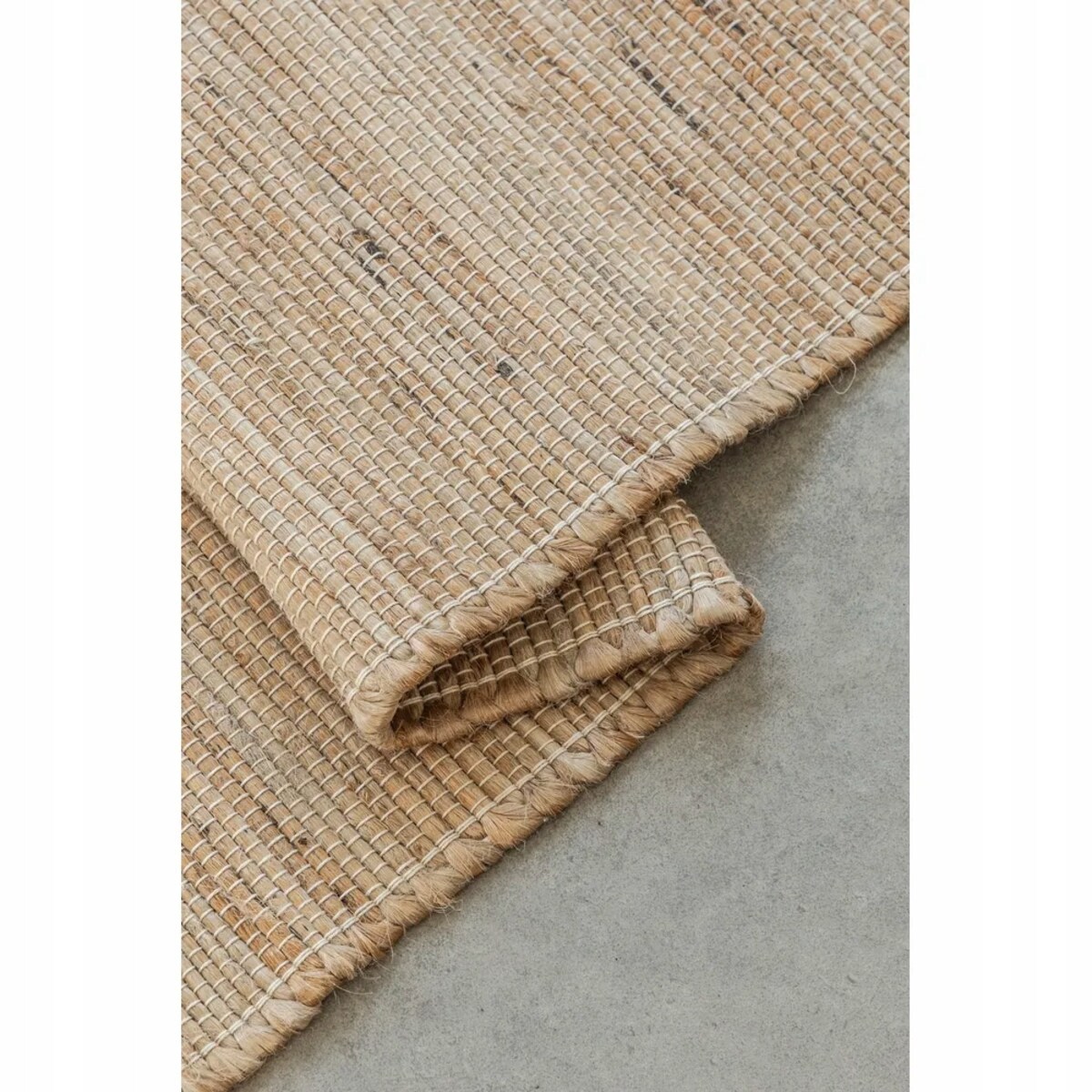 Dywan jutowy do salonu 120x170 cm, naturalny kremowy dywan z juty