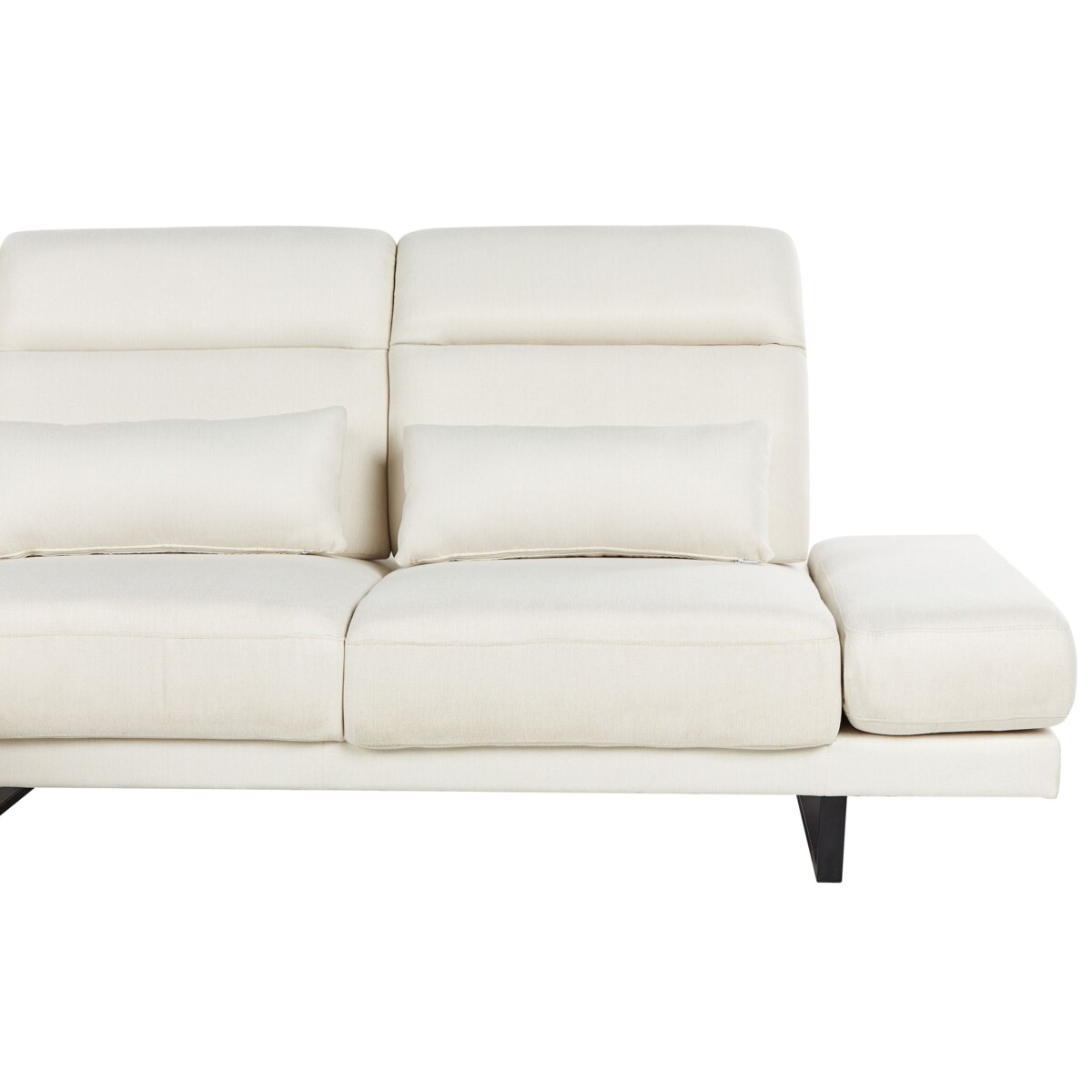 Narożnik IKAST Jasnobeżowy dla 4 osób Prawostronny