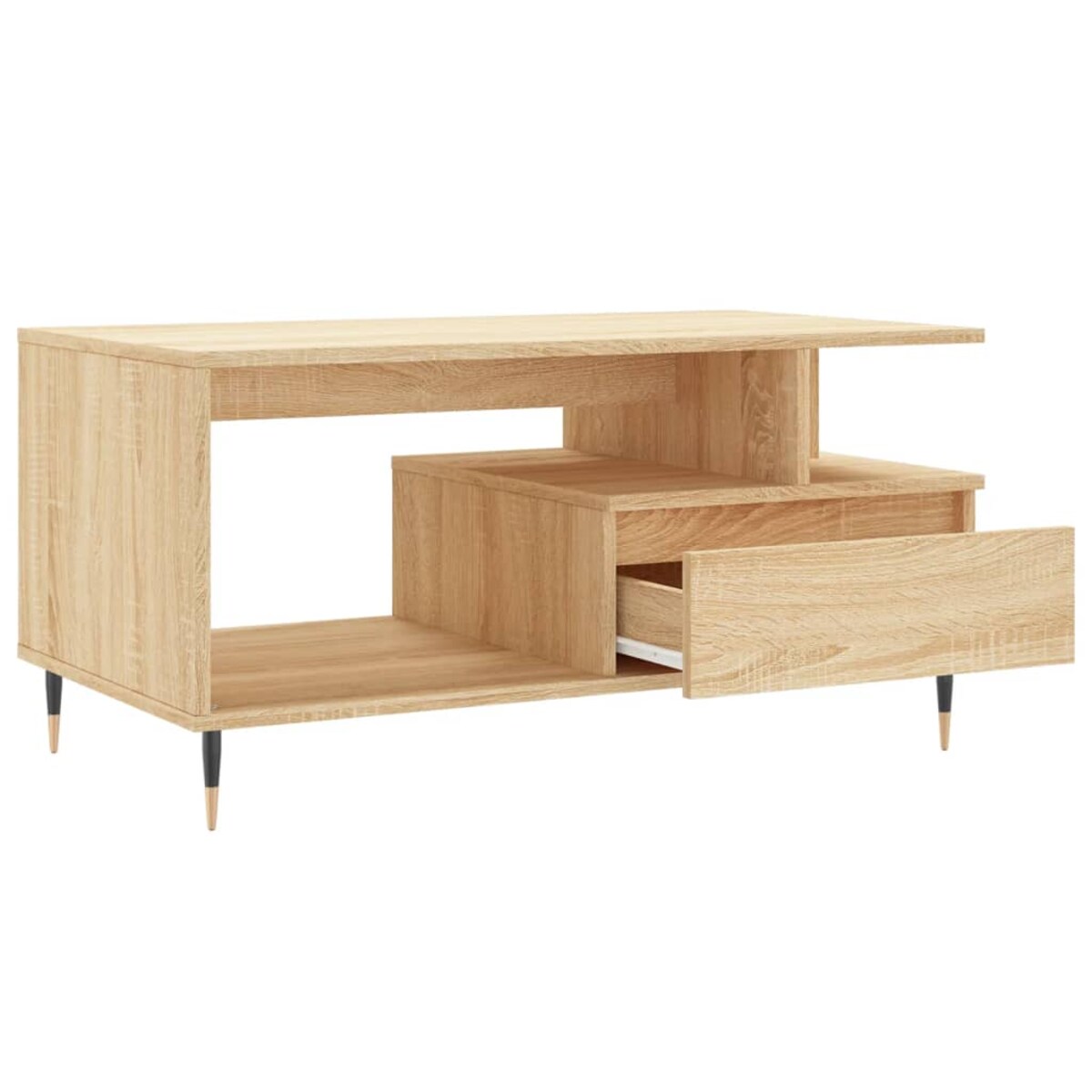 vidaXL Stolik kawowy, dąb sonoma 90x49x45 cm, materiał drewnopochodny