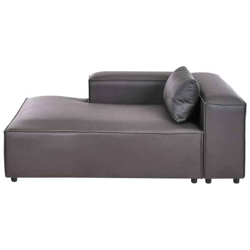 Szezlong Ekoskóra Czarny