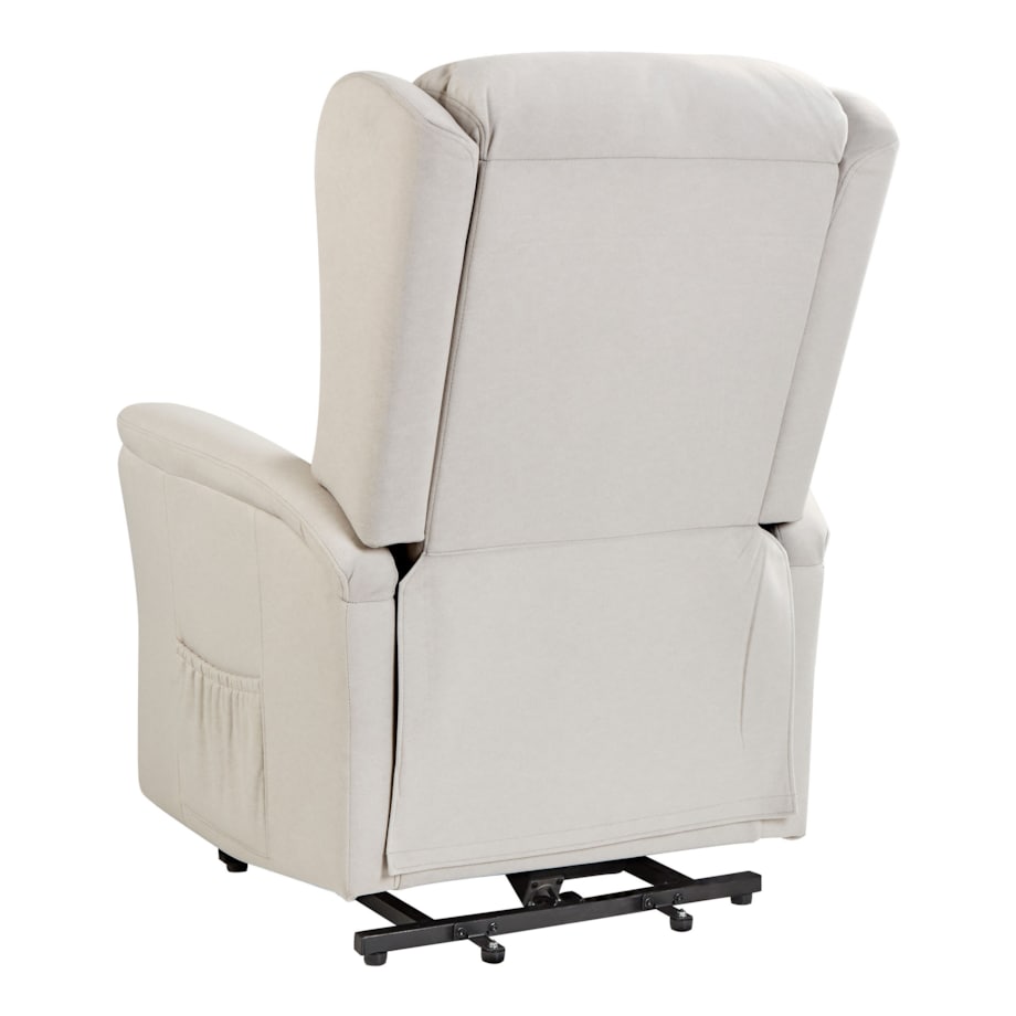 Fotel z elektryczną funkcją relaksu kremowy ELEGY