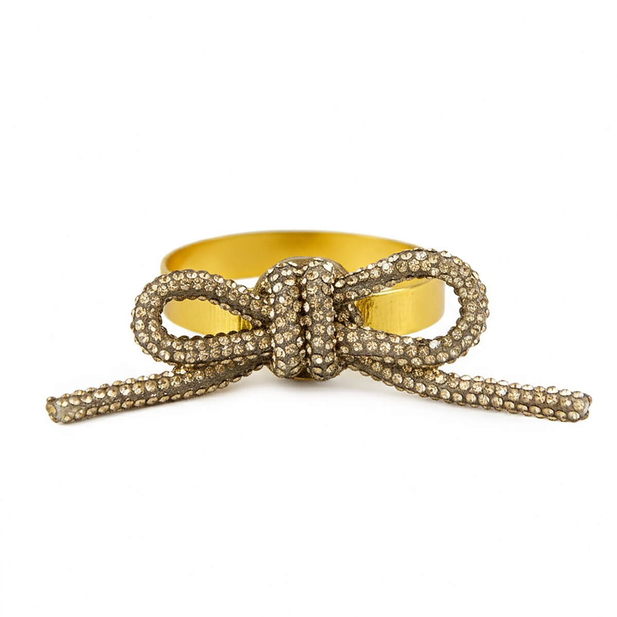 Obrączki Na Serwetki Klamry Pierścienie Do Serwetek Zestaw 4 Szt Wzór Kokarda