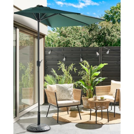 Parasol półokrągły 270 cm GALATI Zielony