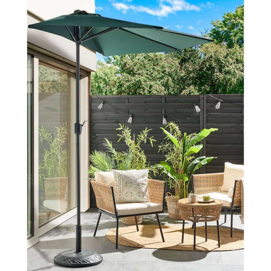 Parasol półokrągły 270 cm GALATI Zielony