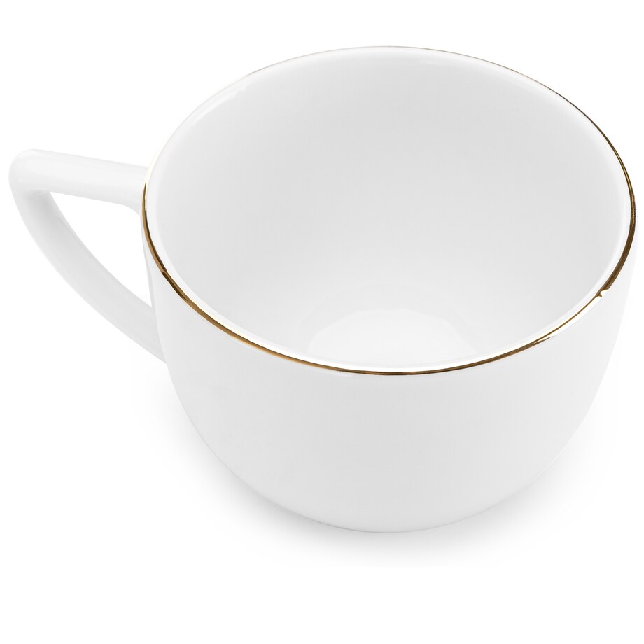 Konsimo CARLINA Filiżanka do kawy ze spodkiem 12 szt.