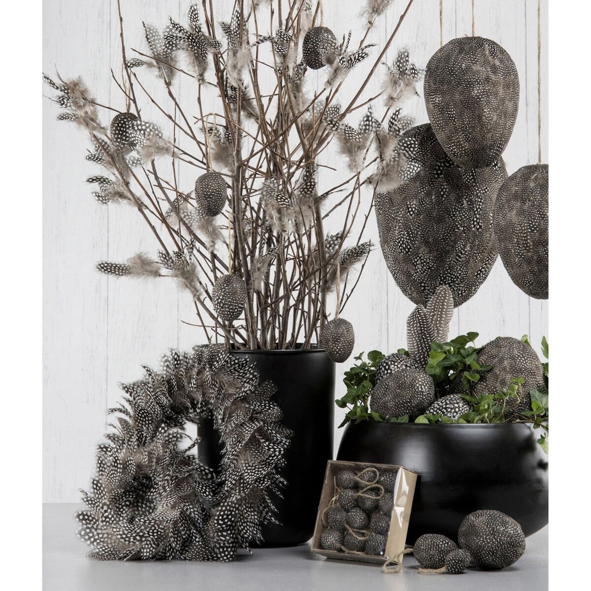 WIANEK NA DRZWI WIOSENNY 30cm BOHO NATURALNE PIÓRA SZARY JESIENNY NA ŚCIANĘ