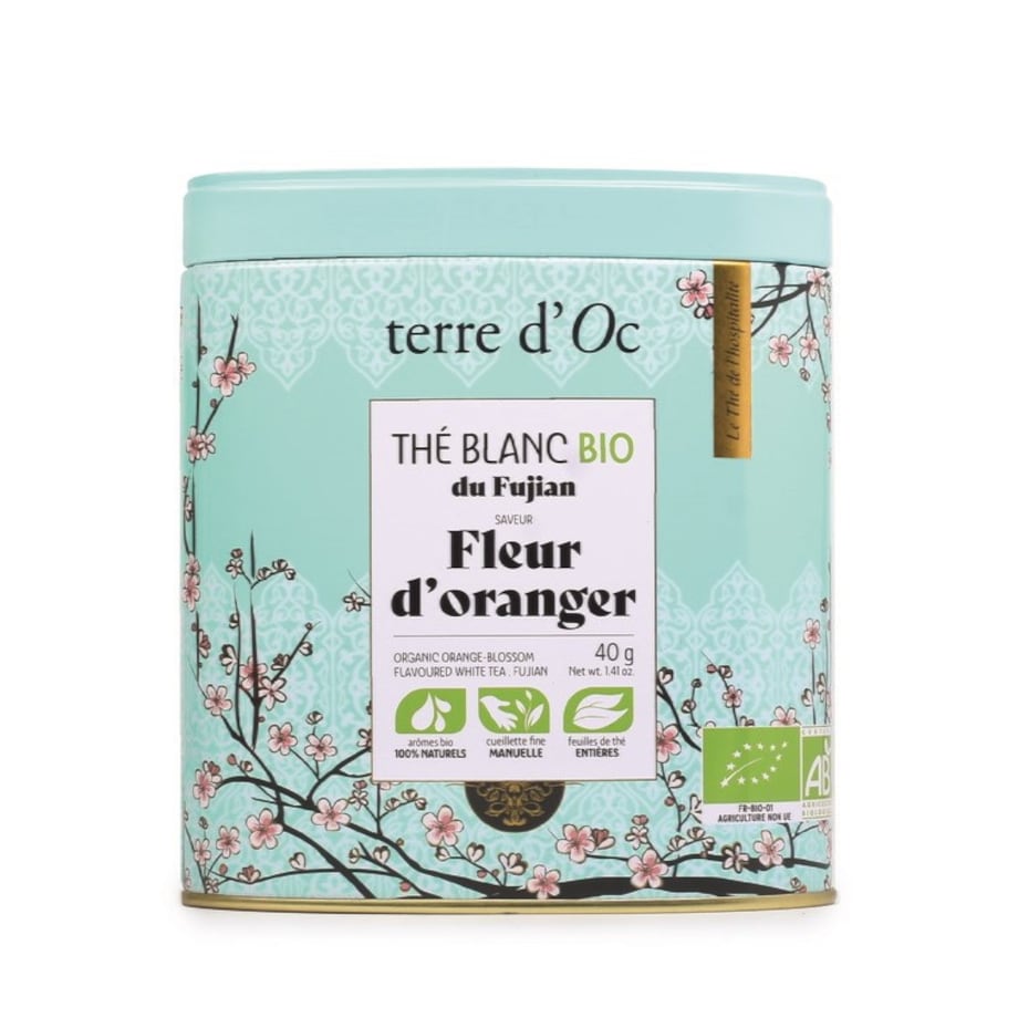 Herbata biała w puszce Fleur d'oranger, 40 g, terre d'Oc