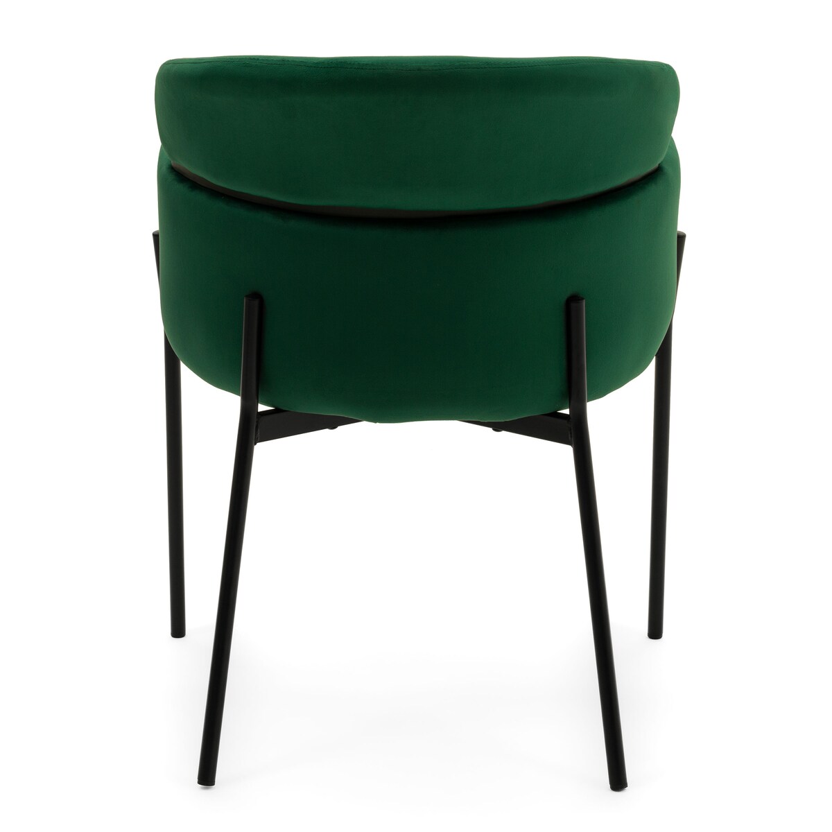 Krzesło tapicerowane welurowe do salonu BOLZANO zielone