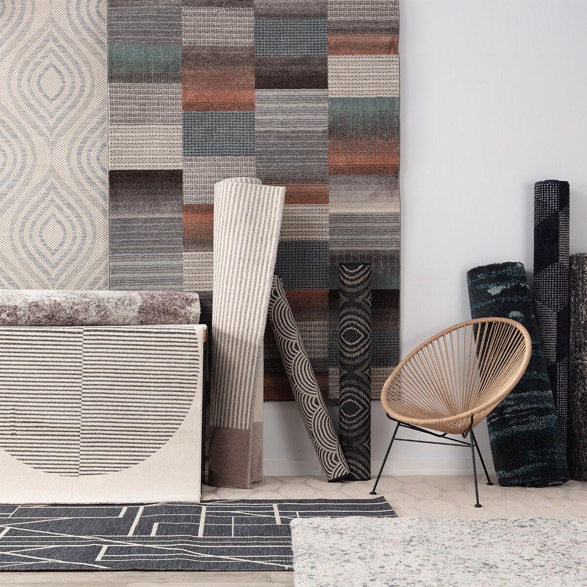 Dywan Breeze beige/raw/blue 200x290cm, 200x290cm