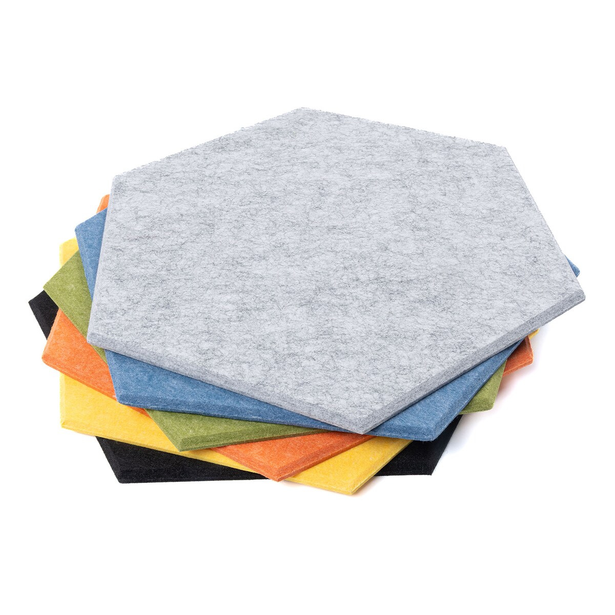 Zestaw 2 szt panel filcowy Felly 40x46 cm płytka heksagon gładki pomarańczowy