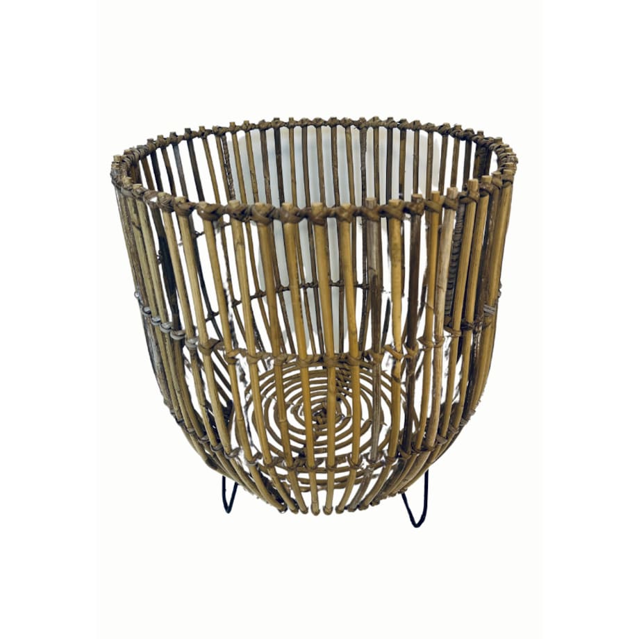 DONICA KOSZ RATTANOWA SZARA LAURA L