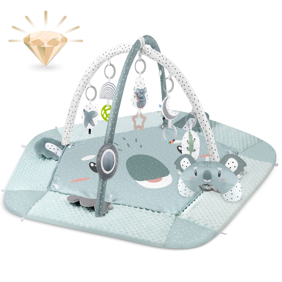 Mata edukacyjna interaktywna dla niemowląt Koala dwustronna składana XXL 5w1 Nukido