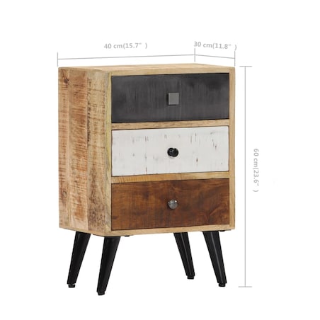 vidaXL Szafka nocna, 40 x 30 x 60 cm, lite drewno mango