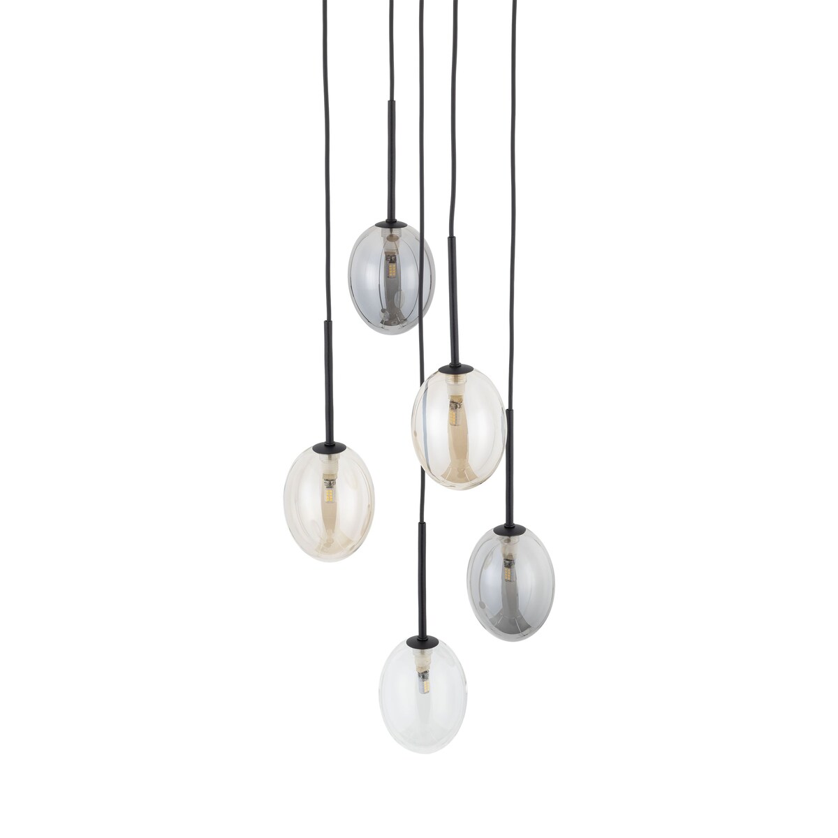 Lampa wisząca TK Lighting PEARL MIX 10844, 5xG9, glamour, regulowana wysokość, wielokolorowa