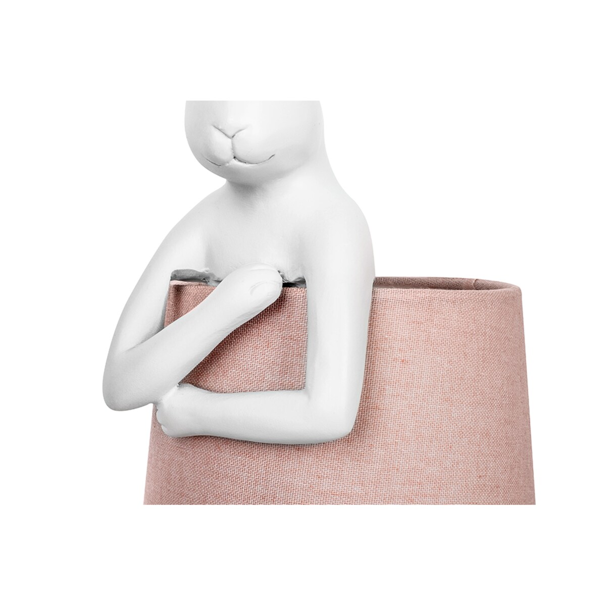 KARE lampa stołowa RABBIT 50 cm biała / różowa