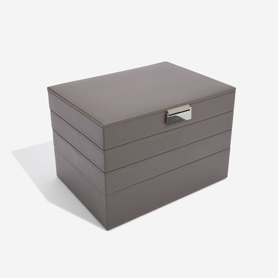 Szkatułka na biżuterię Stackers poczwórna classic brązowa