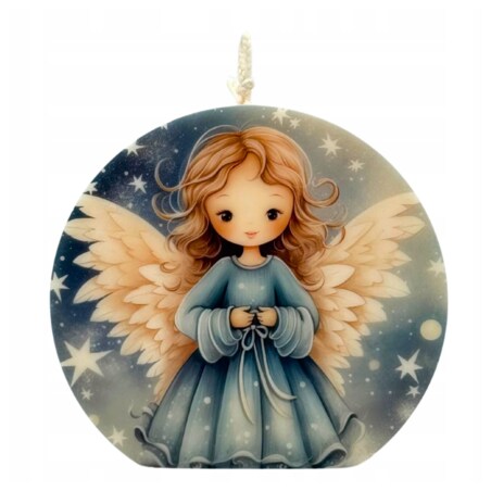 Prezent na Święta Aniołek Dekoracja Świąteczna Anioł Świeca Sojowa Ozdobna