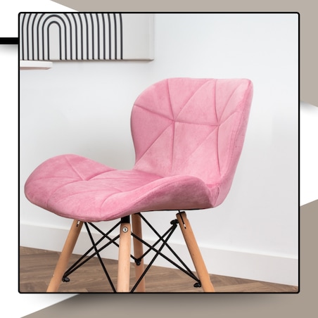 Krzesło Tapicerowane Welurowe Do Jadalni Salonu Pikowane Skandynawskie