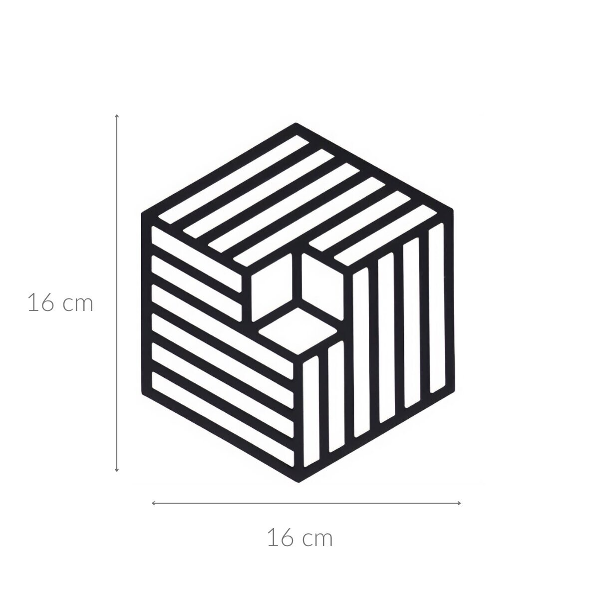 Silikonowa podkładka pod gorący garnek, czarna