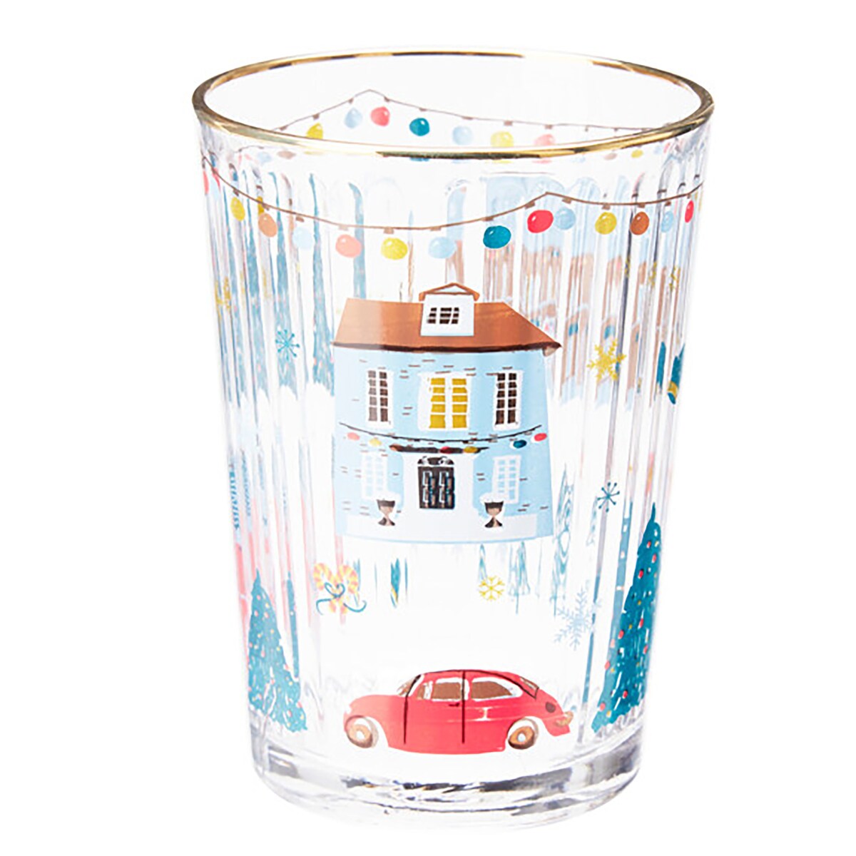 Szklanki Świąteczne Do Napojów Szklany Kubek Świąteczna Na Prezent 500 Ml