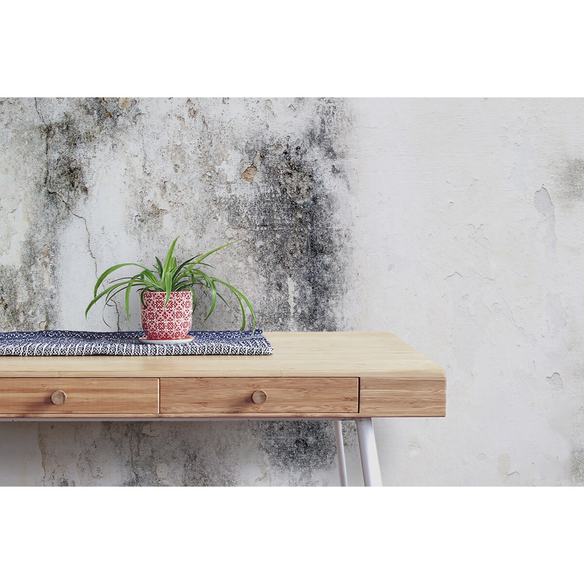 Tapeta Biały beton, 416x254cm