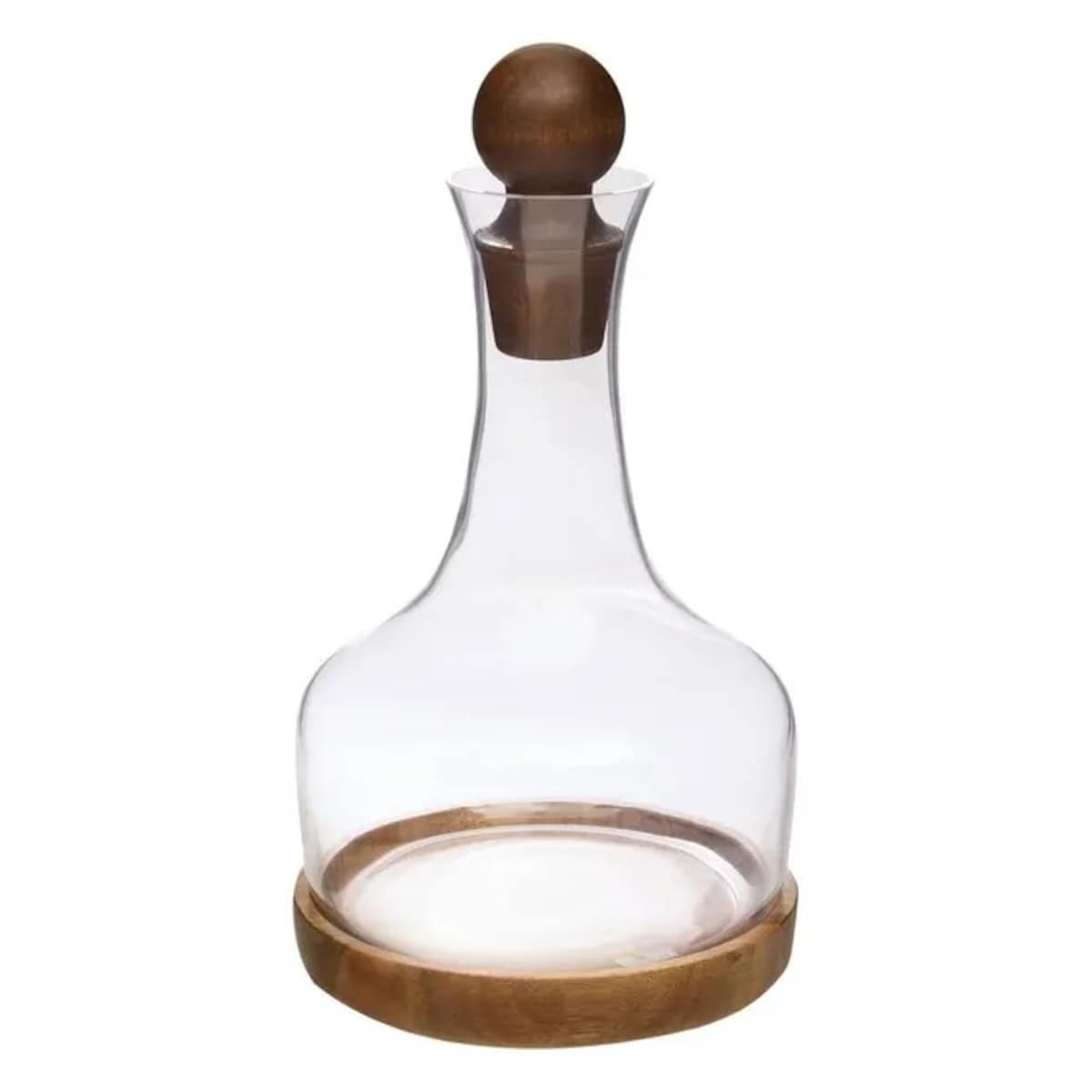 Karafka szklana z drewnianym korkiem 1,6 L, Jules