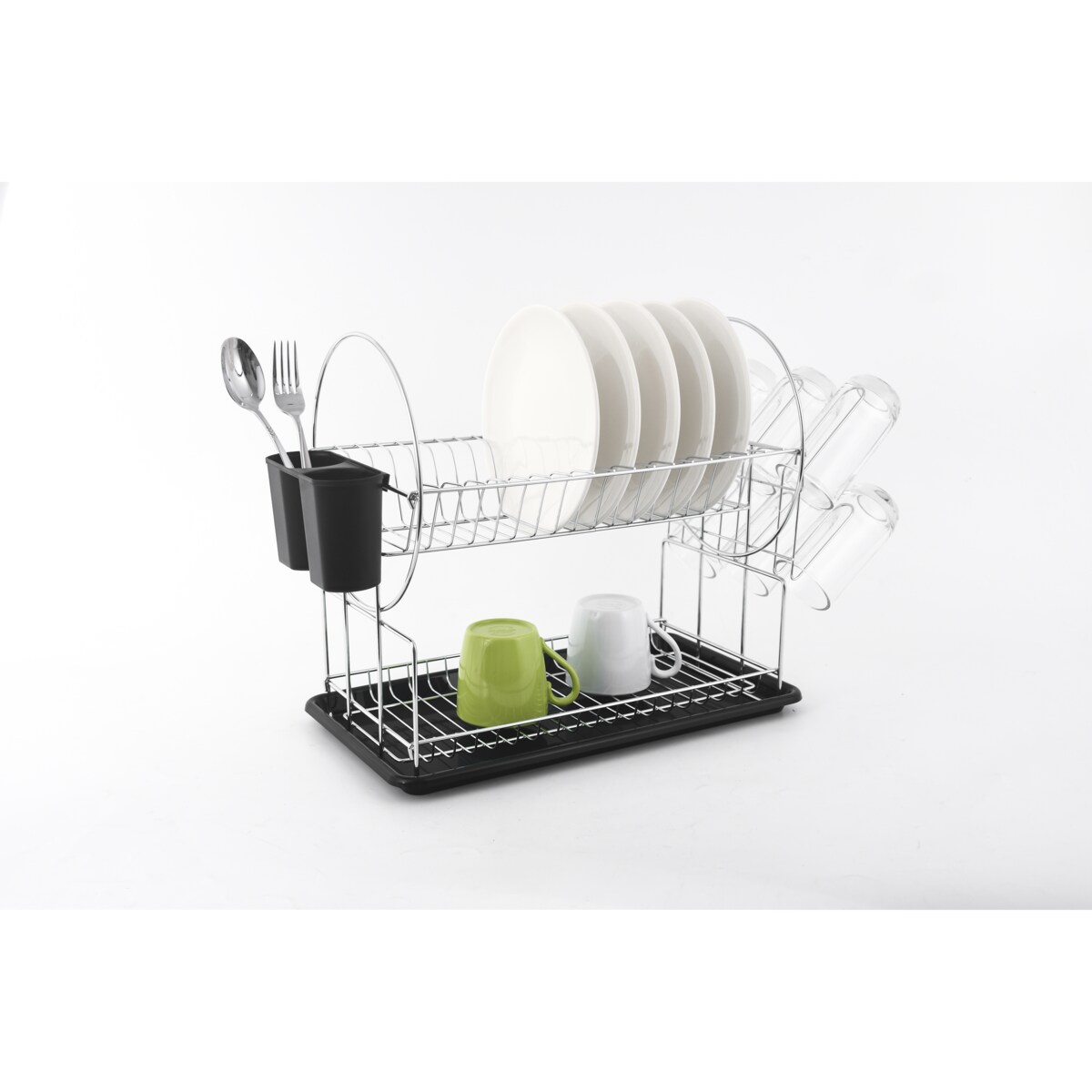 Dwupiętrowy ociekacz na naczynia BASIC KITCHEN