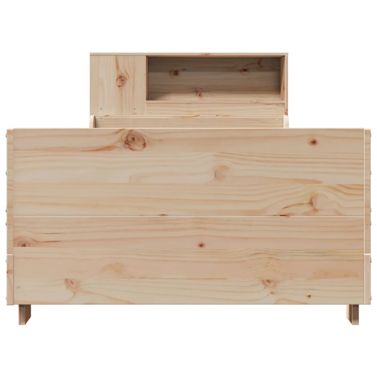 vidaXL Rama łóżka bez materaca, 75x190 cm, lite drewno sosnowe