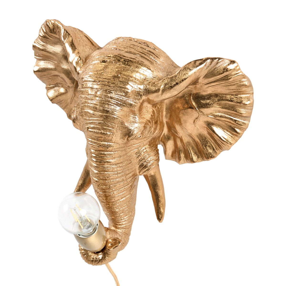 Lampa ścienna Słoń ELEPHANTI Złoty