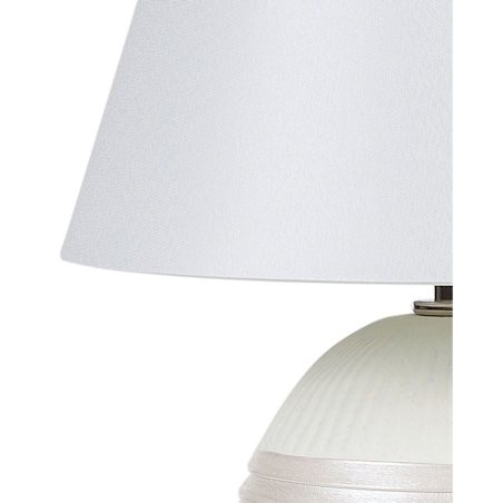 Lampka nocna ceramiczna kremowa SADO