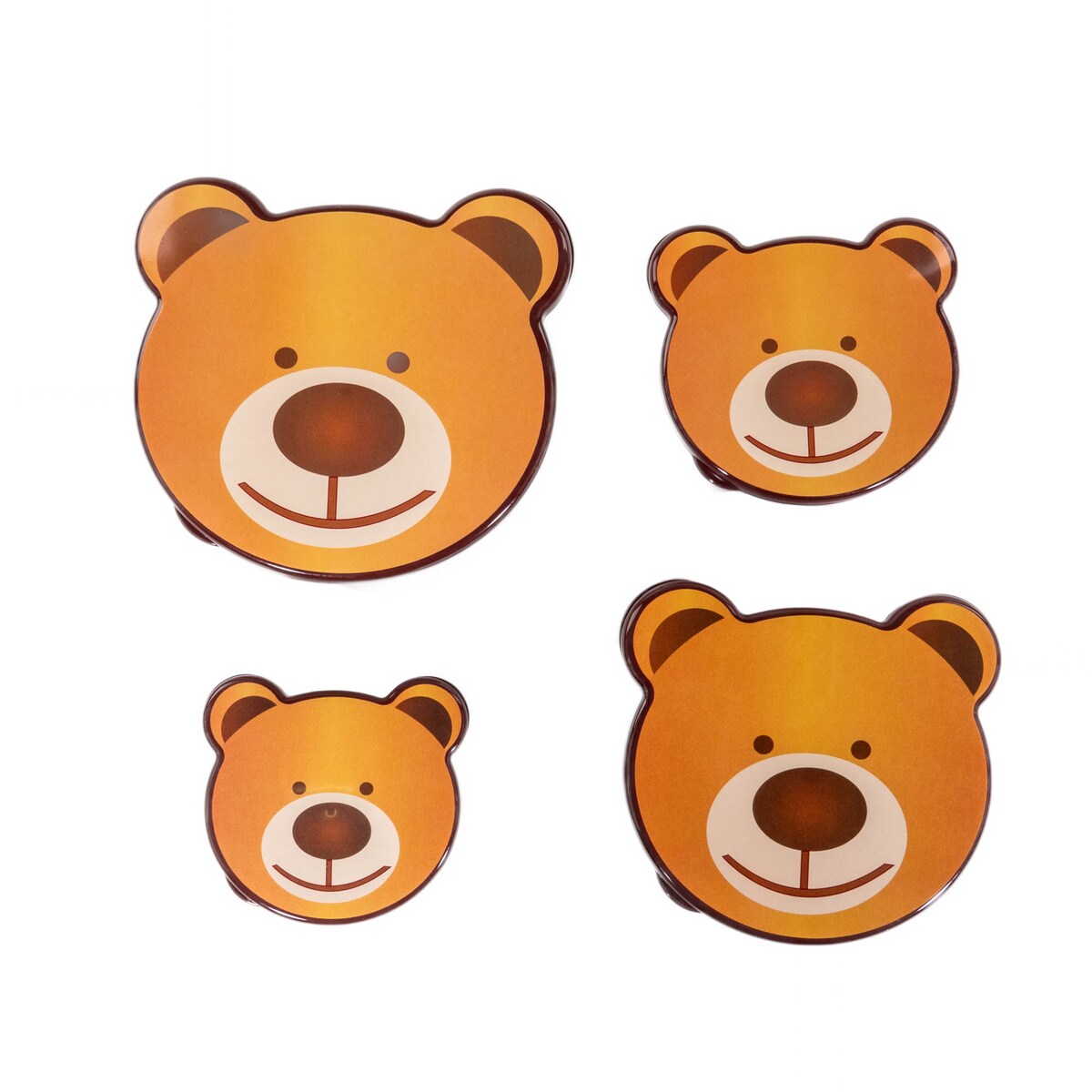 Zestaw pudełek z motywem zwierząt, 4 sztuki w różnych rozmiarach