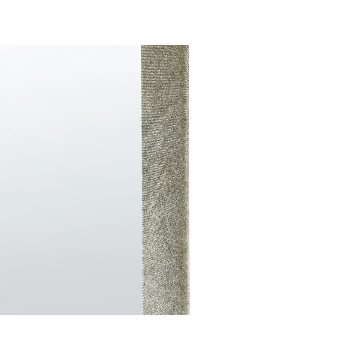 Lustro ścienne HURIEL 60 cm 90 cm Welur Oliwkowy