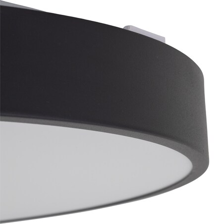 Lampa Sufitowa Łazienkowa Tk Lighting Velis Czarny Plafon Led 30W Ip54 Zmienna Barwa, Ściemniany