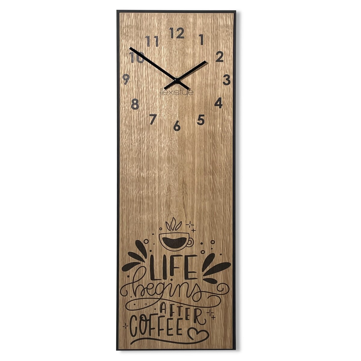 Nowoczesny kuchenny zegar ścienny Coffee Life