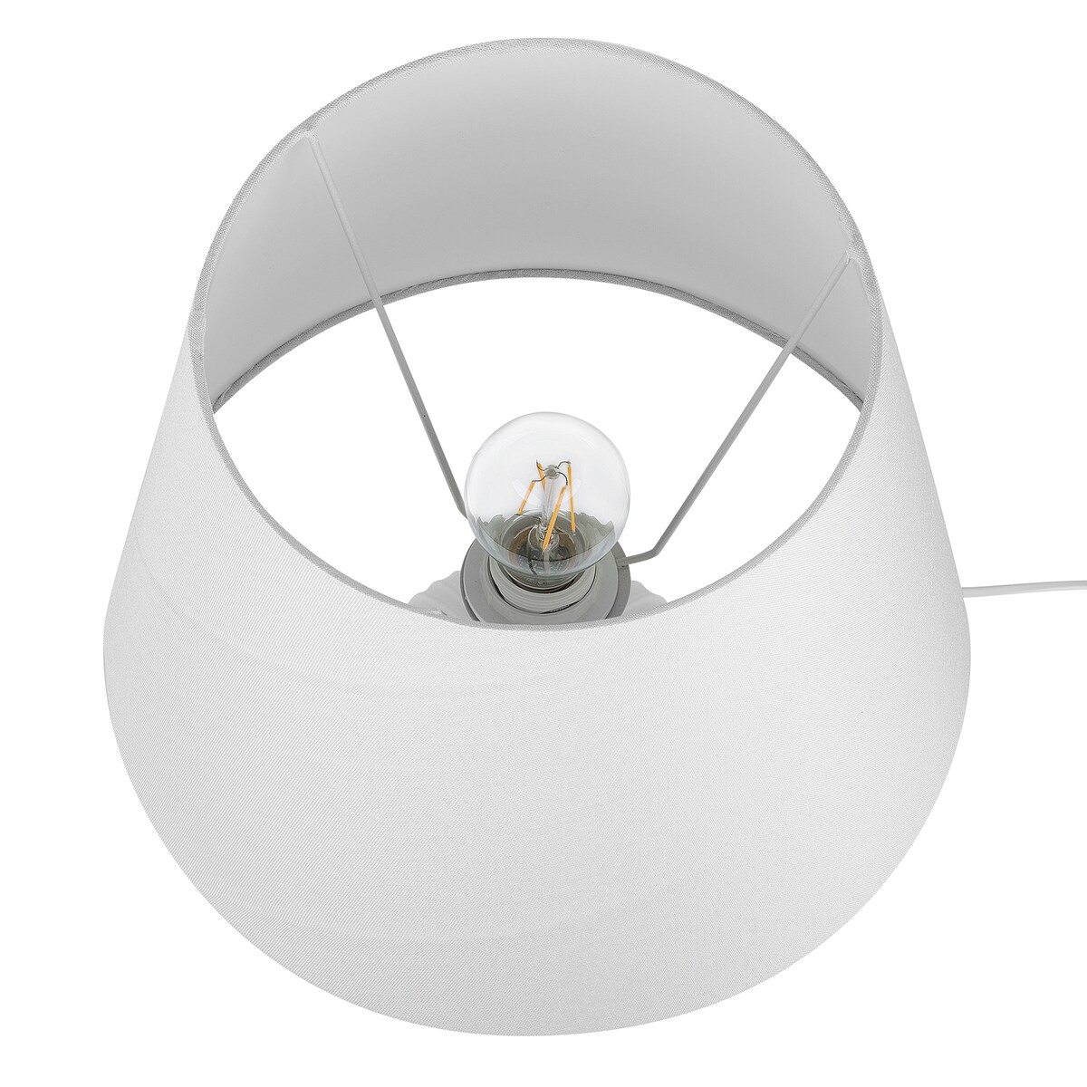 Lampa stołowa FERGUS Ceramika Biały