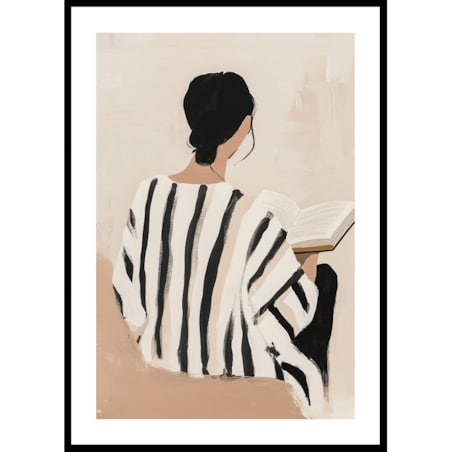 Poster Story, Plakat, Obraz - Kobieta Czytająca Książkę, wymiary 60 x 84 cm
