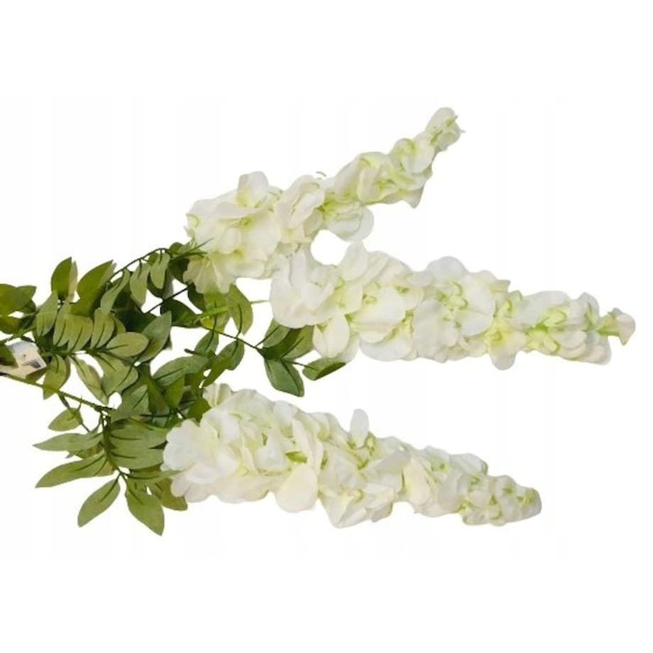 BIAŁA WISTERIA ZWISAJĄCA DUŻA XXL sztuczna kwiat na dekoracje ślub komunia