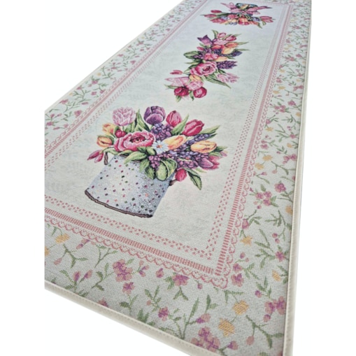 Bieżnik Na Stół Ozdobny Dekoracyjny 40X100 Cm Tulipany