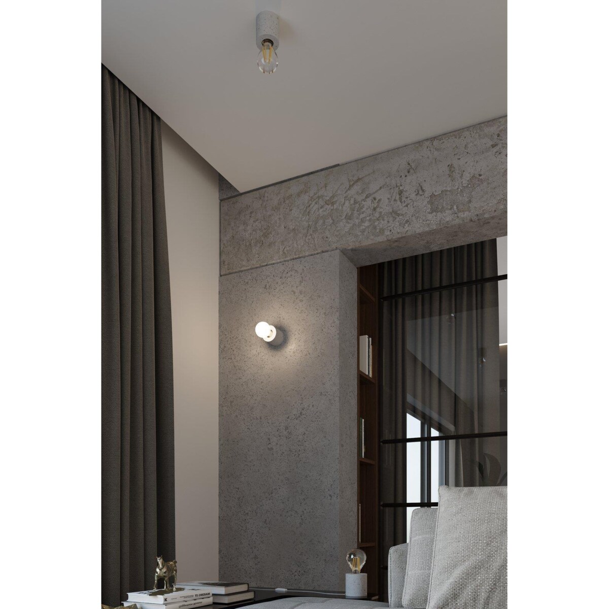 Lampa biurkowa SALGADO beton