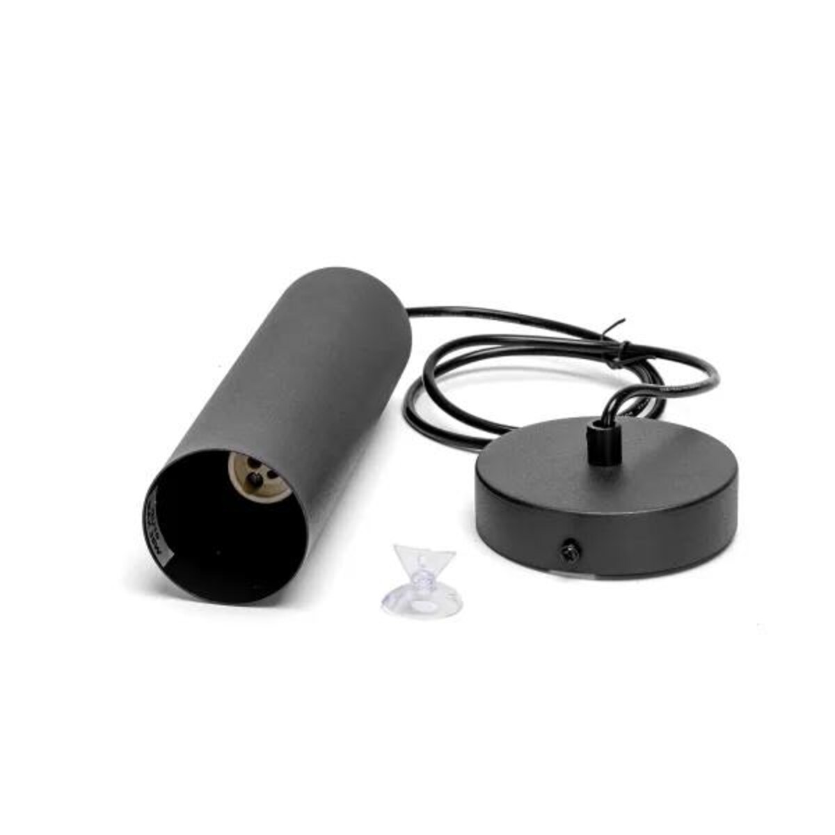 żelazna lampa wisząca czarna gu10